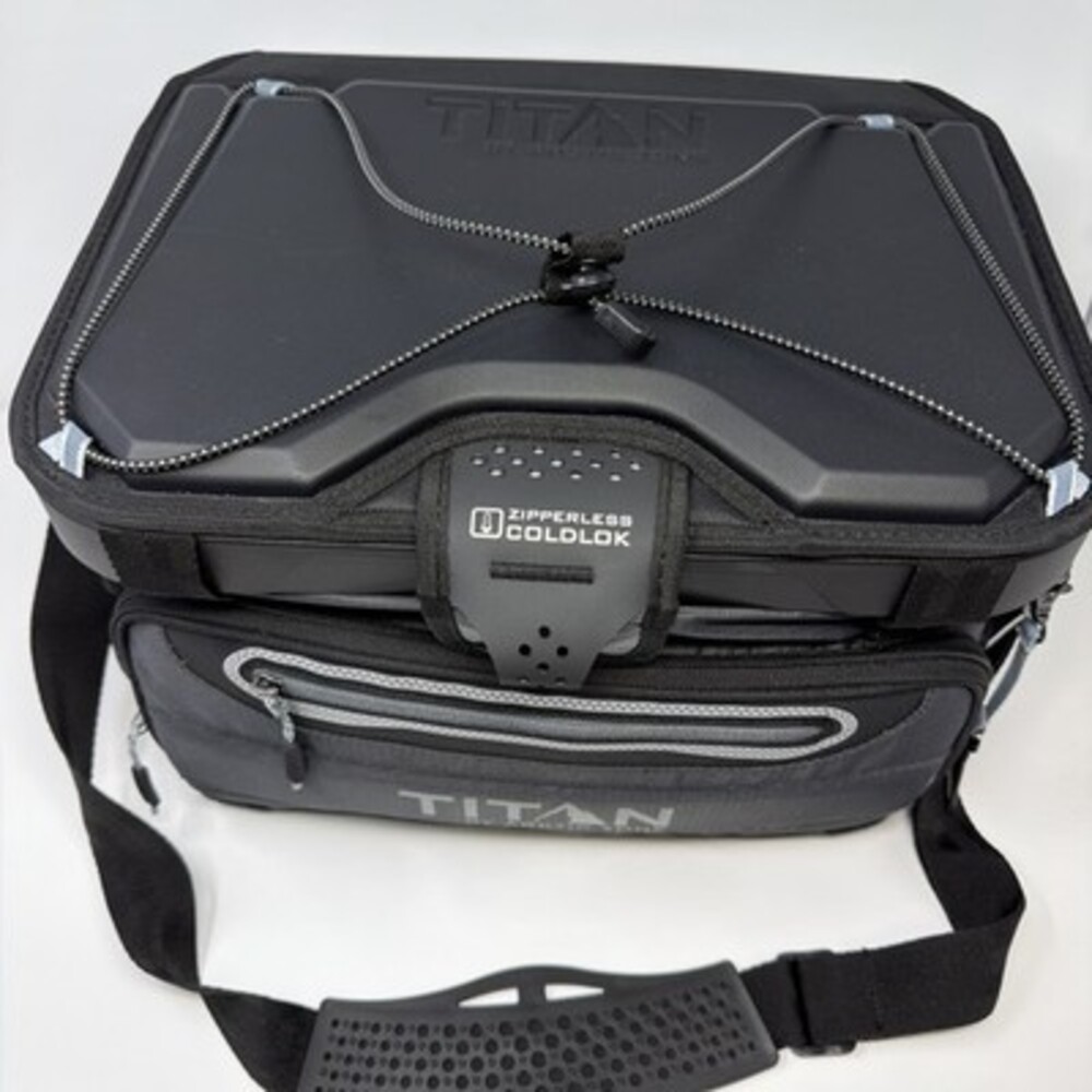 Titan by Arctic Zone 40 Can Collapsible Zipperless Soft Cooler, Black, 23 QT - Picture 2 of 8